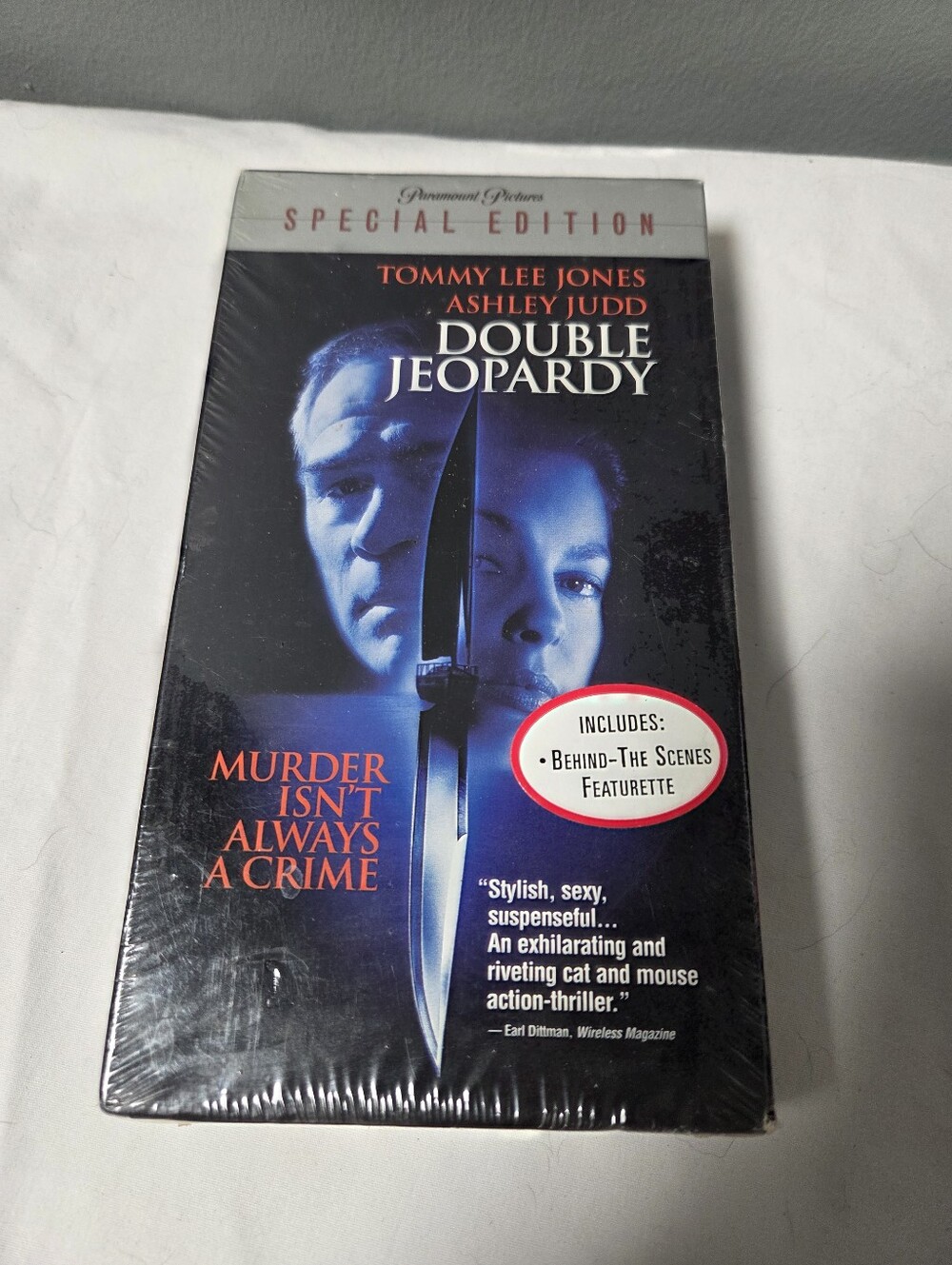 Double Jeopardy VHS Tommy Lee Jones Ashley Judd NEW SEALED